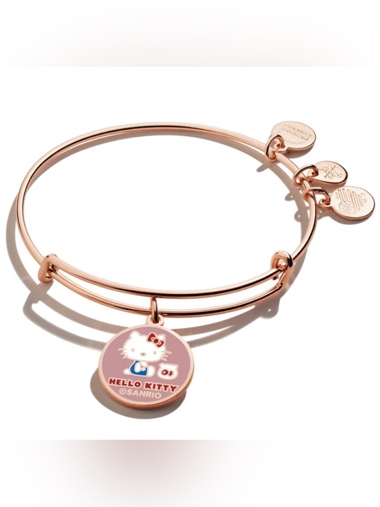 Alex and Ani Jewelry - Alex and Ani Sanrio Rose Gold Bracelet with Pink Hello Kitty Charm